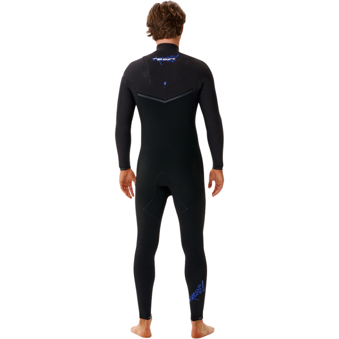 2026 Rip Curl M&auml;nner E-Bomb 3/2mm Zip-frei Neoprenanzug 17OMFS - Black / Blue